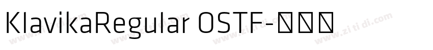 KlavikaRegular OSTF字体转换